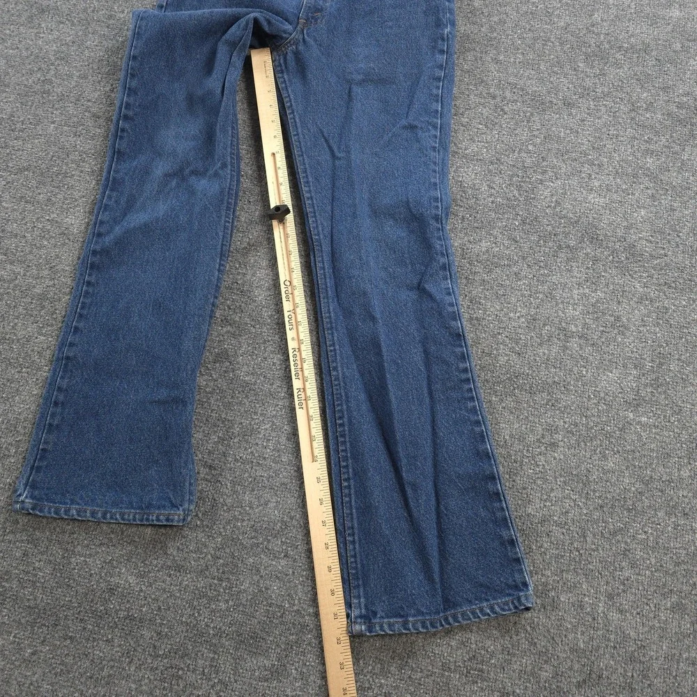 Vintage Levis Jeans Mens 32x32 Blue Denim 517 Boot Cut Orange Tab USA Cowboy 80s